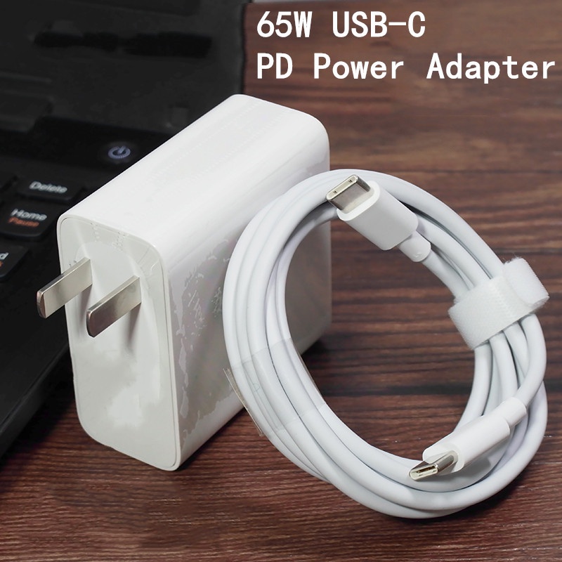 65W 20V 3.25A USB Type C PD Charger USB C Power Laptop Adapter for ...