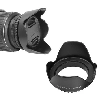 ฮูดเลนส์ กลีบดอกไม้ ฮูดบังแสง เลนส์ฮูด - lens hood for Sony Canon Fuji Nikon Olympus 49 52 55 58 62 67 72 77 82