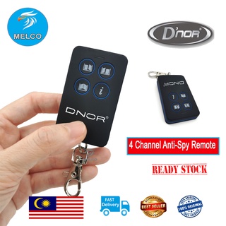 รีโมทคอนโทรล Dnor 4 ช่อง PERMIUM ANTI-SPY (4 รีโมท + ตัวรับสัญญาณ) / ระบบอัตโนมัติ