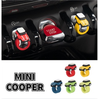 Suitable For MINI COOPER Car Model Ornaments COUNTRYMAN JCW CLUBMAN F54 F55 F56 F57 F58 F60 R55 R57 R58  R60 Center Control Dashboard One-Button Start Modification Button Small Toy Decoration