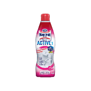 มาจิคลีน แอคทีฟ ฟลาวเวอรี่ เฟรช ขวด 750มล Magiclean Active Flowery fresh bottle 750ml น้ำยาล้างห้องน้ำ สูตรไม่มีกรดHCL