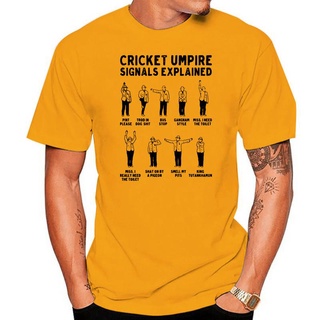 เสื้อยืด พิมพ์ลาย Cricket Umpire Signals สไตล์คลาสสิก พรีเมี่ยม Diyสามารถปรับแต่งได้