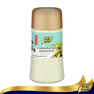 เพียวฟู้ดส์ น้ำสลัดครีมญี่ปุ่นผสมสาหร่าย ขนาด 150 กรัมPure Foodsสลัดครีมญี่ปุ่นสูตรผสมสาหร่ายคุณภาพดี รสชาติอร่อยกลิ่นหอ