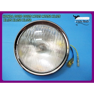 HONDA CG110 CG125 MT125 MT250 XL125 XL175 XL250 XL350 GL100 JX100 HEADLIGHT HEADLAMP (dia.6”) // ไฟหน้า จานฉาย