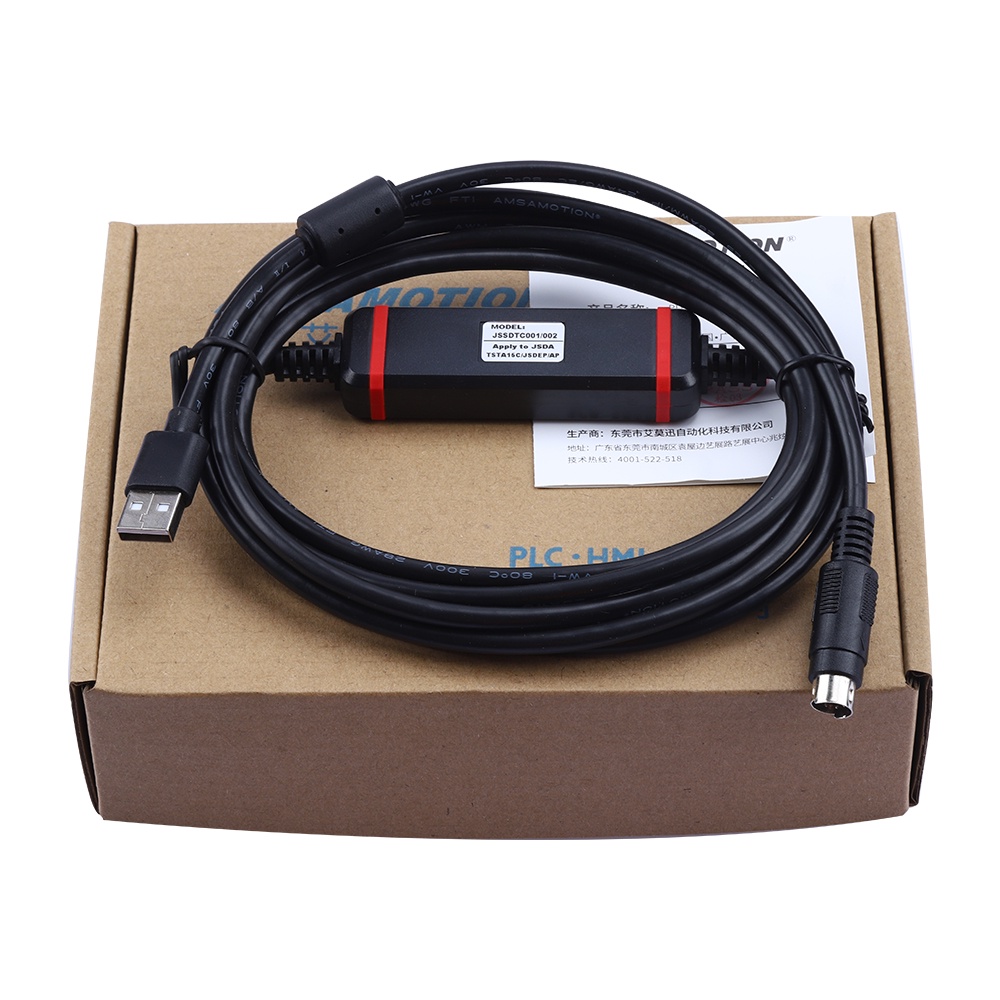 YY JSSDTC001/002 สําหรับ TECO Servo ไดรฟ์ JSDE/A สายการเขียนโปรแกรมดาวน์โหลด Debect สายข้อมูล JSSDTC
