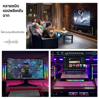COD🔥ไฟสั่งด้วยเสียง RGB ไฟบรรยากาศ หลอดไฟ LED รถ เพลงจังหวะ แสง เสียง ควบคุม สี ตกแต่ง ไฟที่เต้นตามจังหวะ