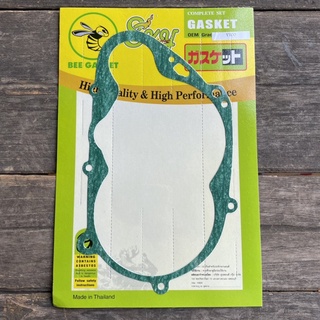 Bee Gasket ประเก็นฝาครัช , ประเก็นข้างคลัช , ประเก็นฝาครอบคลัช เวฟ125 WAVE125 R/S , WAVE125i บังลม (1แผ่น).