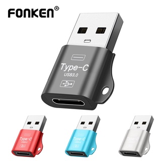 Fonken อะแดปเตอร์แปลง USB OTG เป็น Type C USB 3.0 Type A ตัวผู้ เป็น USB 3.1 Type C ตัวเมีย