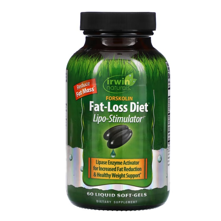 Irwin Naturals, Forskolin, Fat-Loss Diet, 60 Liquid Soft-Gels