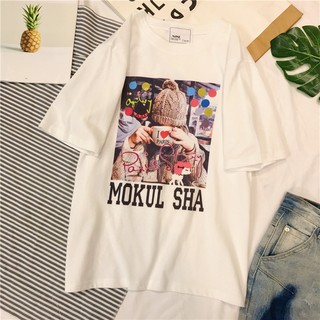 พร้อมส่ง COTTON TEE GRAPHIC SCREEN เสื้อยืดสกรีนลายสวยๆ