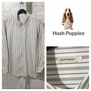 เสื้อเชิ้ตแขนยาว มือสอง Brand : Hush Puppies แท้💯%