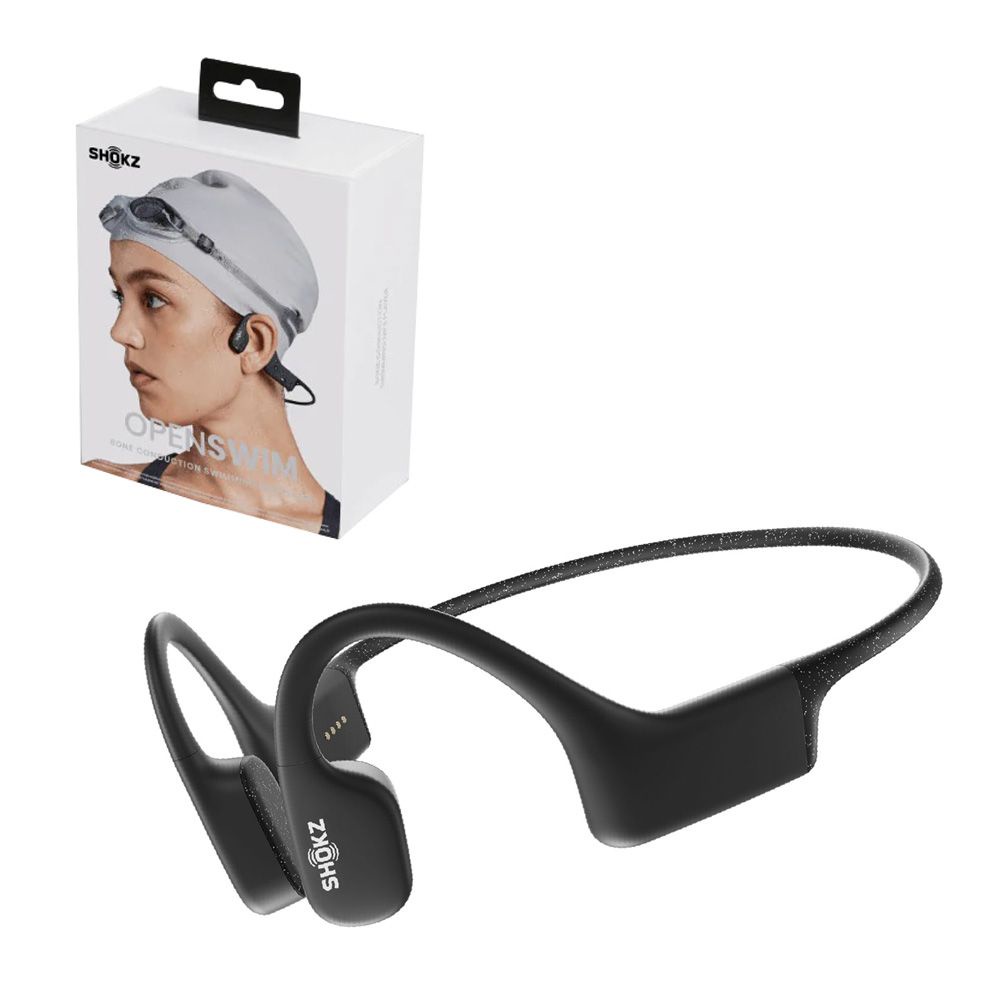 SHOKZ S700BK OpenSwim Open-Ear MP3 Player Waterproof Headphones (Black Diamond)