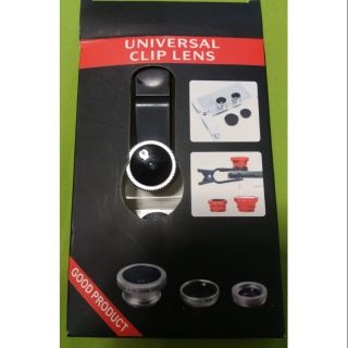 Universal Clip Lens เลนส์ถ่ายภาพสำหรับ Smartphone และ Tablet (สีดำ)