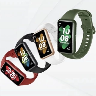 สายรัดซิลิโคนสําหรับ หัวเว่ย วงดนตรี Huawei band 10 9 8 7 NFC เอ็นเอฟซี นุ่มกันน้ํากีฬาแฟชั่นสมาร์ทดูวงเปลี่ยนสร้อยข้อมือสายรัดข้อมือ