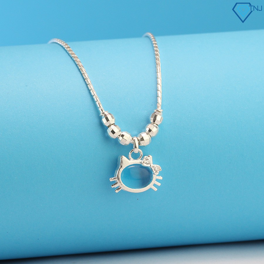 สร้อยคอเงิน Hello Kitty สําหรับเด็กผู้หญิง DTN0001 TNJ Jewelry