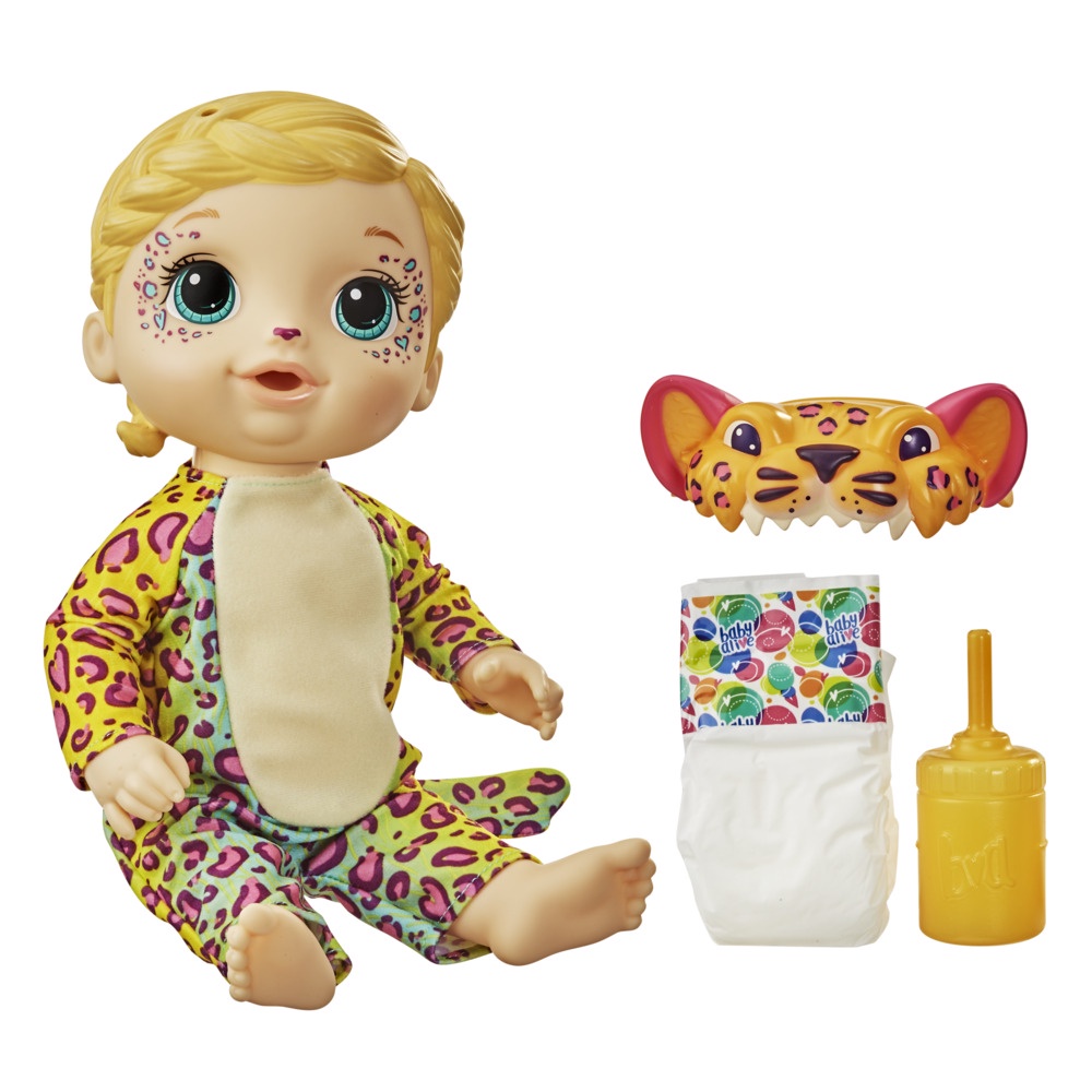 Hasbro Baby Alive F1231 Rainbow Wildcats Doll Leopard Blonde Hair เบบี้ ...