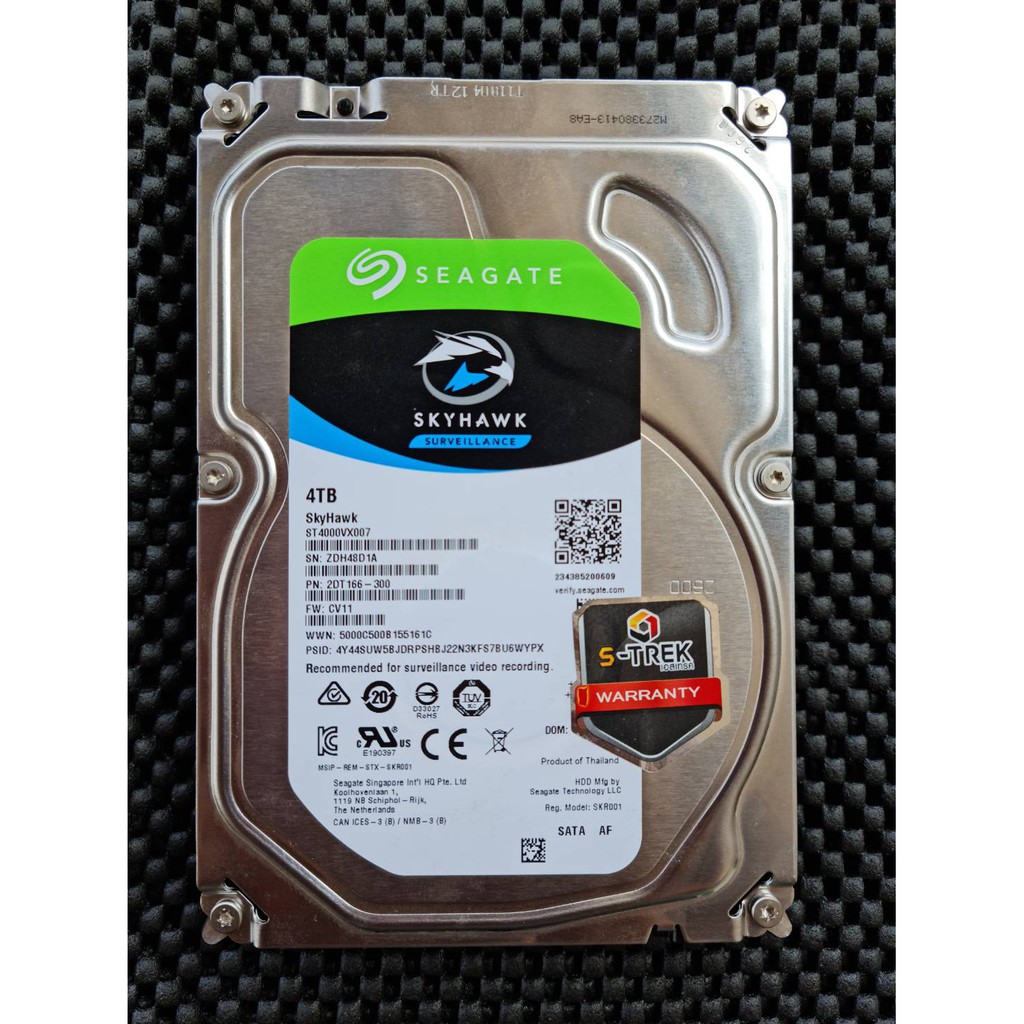 (ฮาร์ดดิสก์) Harddisk SEAGATE SKYHAWK 4TB (มือสอง) | Shopee Thailand