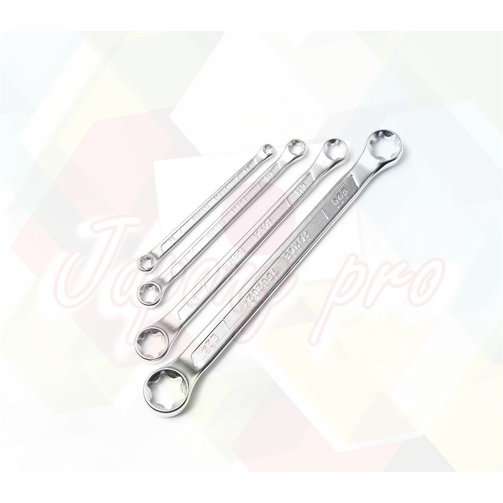 FORCE ประแจแหวนดาว ชุดประแจหัวจีบ 4 ชิ้น Model 5041