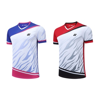 Yonex เสื้อยืดกีฬาแขนสั้น ลายทีมแบดมินตัน และเทนนิส สําหรับผู้ชาย และผู้หญิง 2022