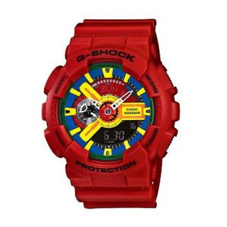 Casio G Shock นาฬิกาข้อมือผู้ชาย สายเรซิ่น รุ่น GA-110FC-1ADR - Red