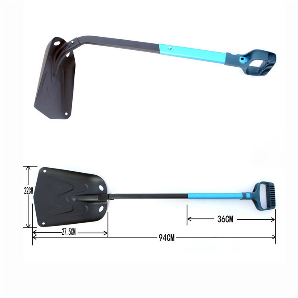 Plaese COD Outdoor Aluminium Alloy Folding Snow Shovel Retractable