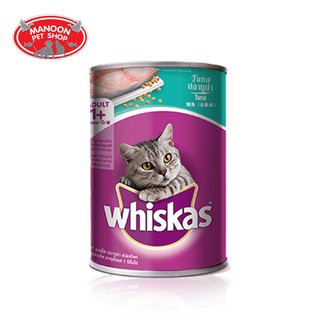 [24 PCS][MANOON] WHISKAS Can Tuna 400G. วิสกัสกระป๋อง ทูน่า 400 กรัม