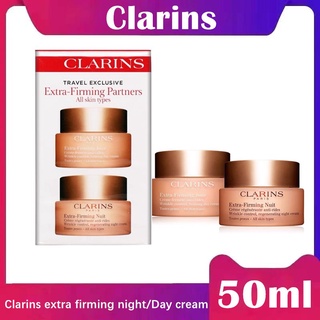 Clarins extra firming Night / Day cream ขนาด 50 + 50ml.