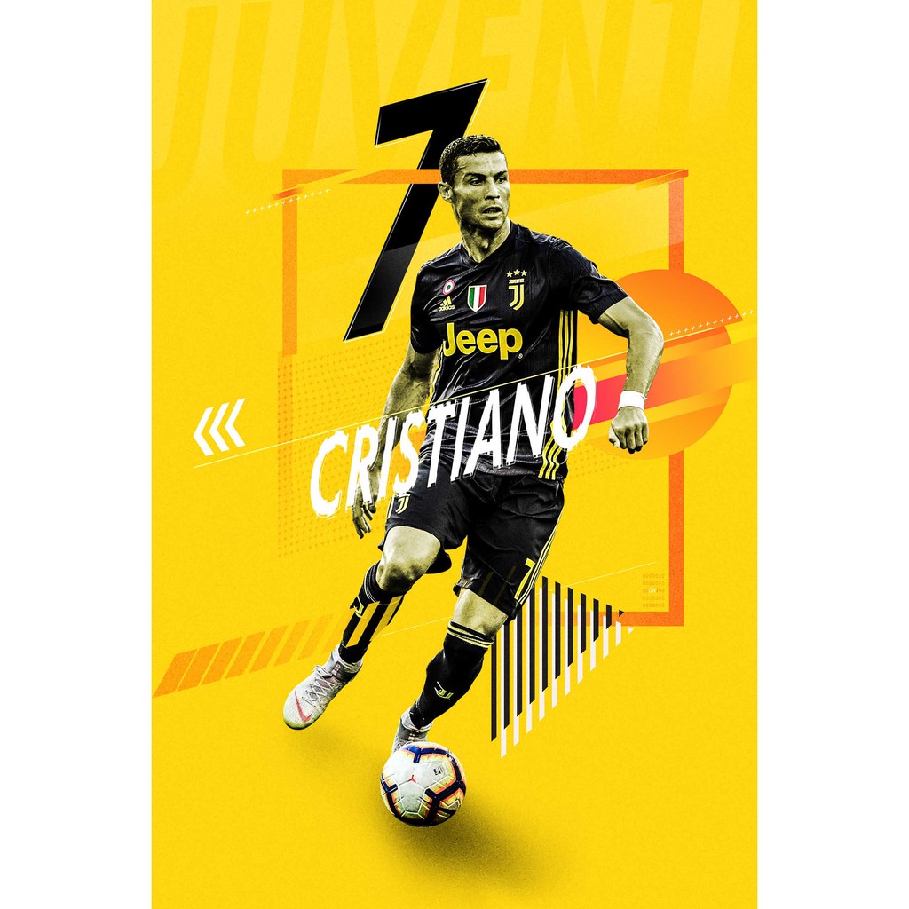 โปสเตอร์ คริสเตียโน โรนัลโด Cristiano Ronaldo CR7 Juventus ยูเวนตุส Manu Real Madrid เรอัลมาดริด Pos