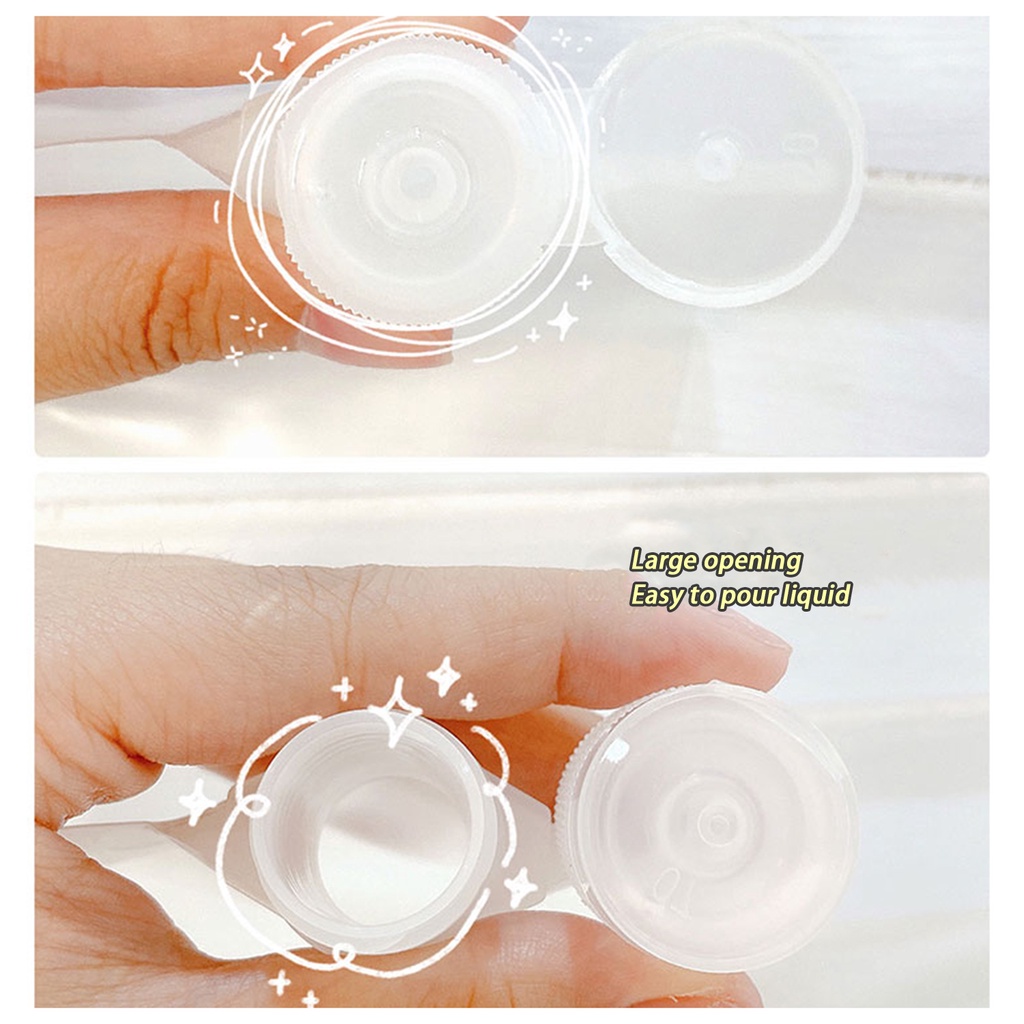 30ml/ 50ml /100ml กระเป๋าเครื่องสําอาง โลชั่น เจลอาบน้ํา แชมพู แบบพกพา กันรั่ว ใช้ซ้ําได้