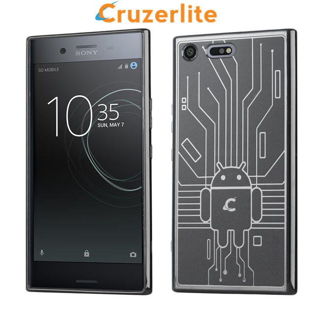เคส สำหรับ Sony Xperia XZ Premium Cruzerlite Bugdroid Circuit : Clear