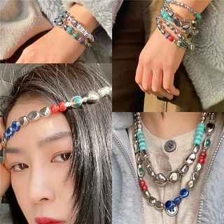 ลูกปัด สีเงิน สําหรับทําเครื่องประดับ DIY