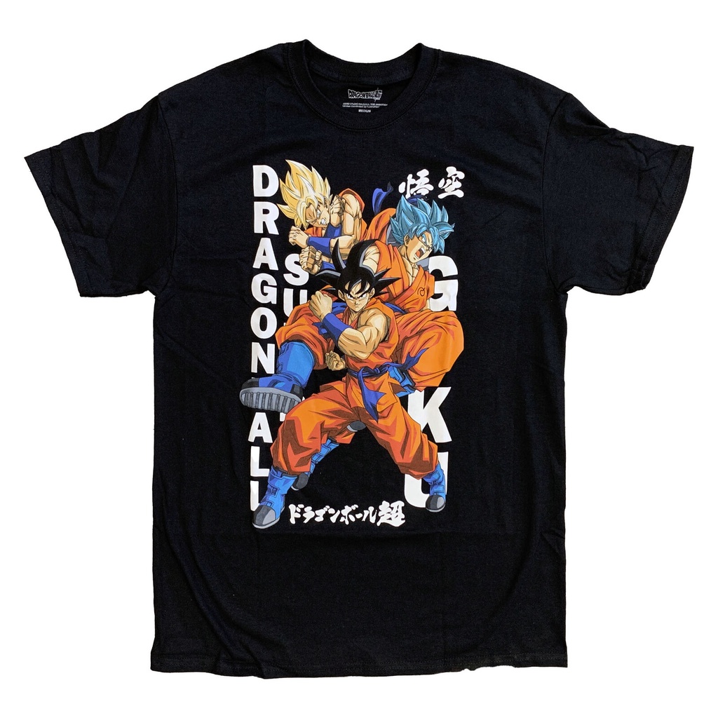 Dragon Ball Super -Super Saiyan Goku Poses Anime 100 % Cotton Tee Shirt