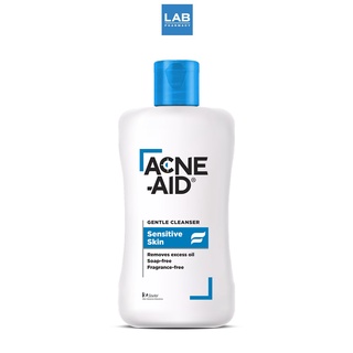 Acne-Aid Gentle Cleanser Sensitive Skin 100 ml. - แอคเน่ เอด เจนเทิล เครนเซอร์ (ฟ้า) ผลิตภัณฑ์ทำความสะอาดผิวหน้าและผิวกาย สำหรับผิวแพ้ง่าย เป็นสิวง่าย