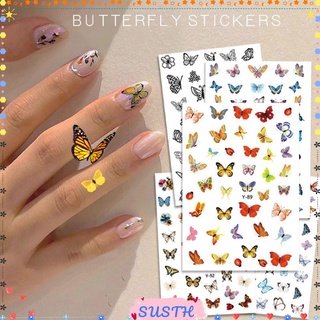 สติ๊กเกอร์ตกแต่งเล็บกันน้ําลายดอกไม้ 3 d diy