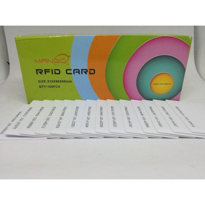บัตรคีย์การ์ด เเบบหนา ยี่ห้อ Mango ชนิด RF-ID Card 125 kz 50 ใบ
