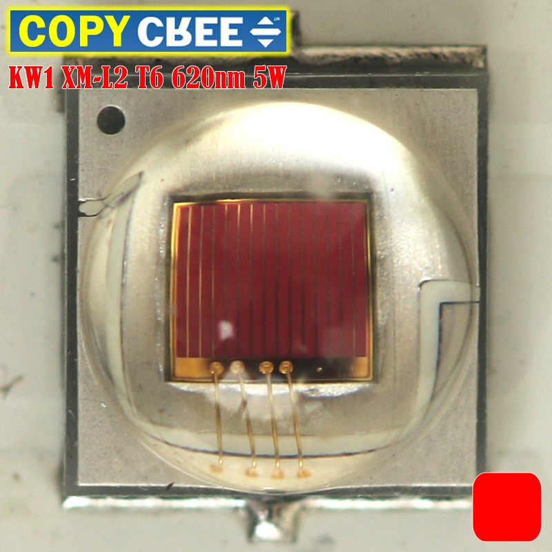 MERAH Led Cree RED RED 5w 620nm 2a 16mm