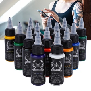 Fairy &amp; Magic Tattoo Pigment หมึกสีสําหรับสักร่างกาย 30 มล. / ขวด 14 สี