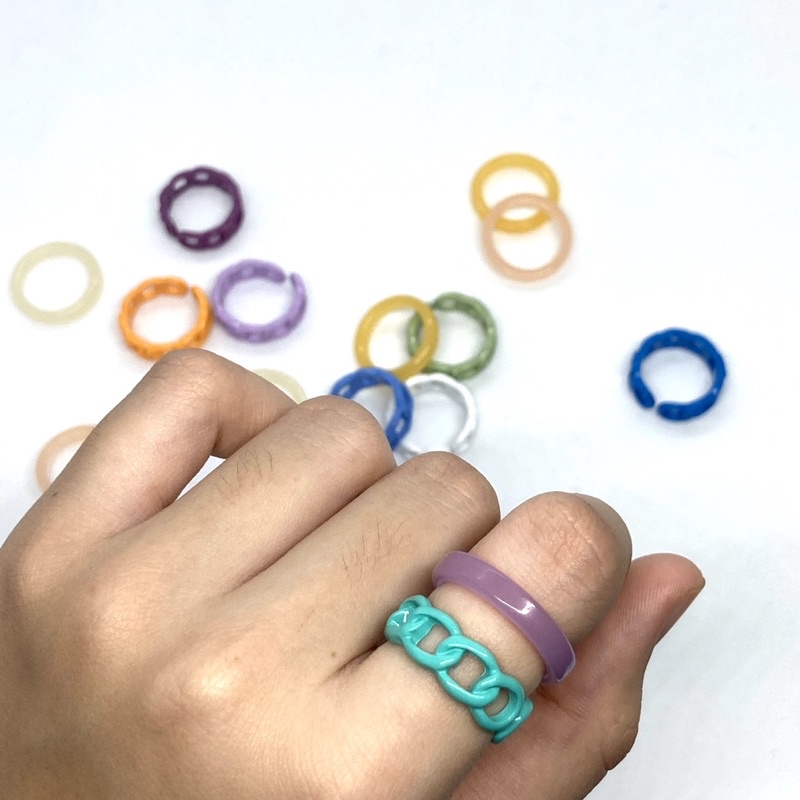Minimalist &amp; Chain ring แหวน 🎨