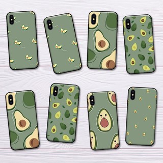 เคสซิลิโคนนิ่ม ลายผลไม้ อะโวคาโด สําหรับ iphone 6 Plus 5 5S 6s 7 8 7 Plus 8 Plus 11 Pro Max 11 Pro X XS XR