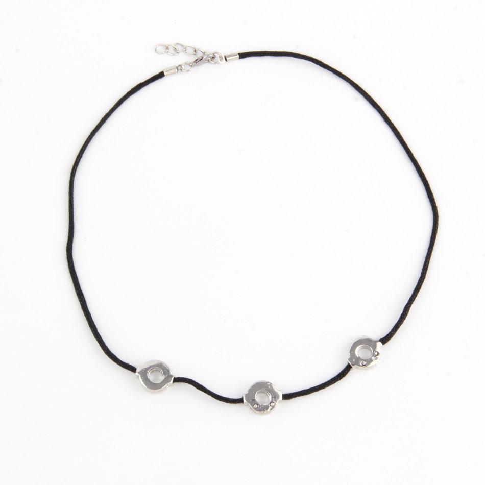 【!มาใหม่】Fashionable Design Metal Titanium Steel Itachi Cosplay 3 Loops Necklace