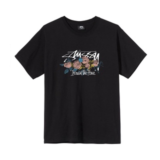 เสื้อยืดพิมพ์ลายแฟชั่น เสื้อยืด STUSSY ITP ROSES