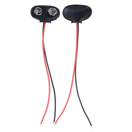 ขั้วถ่าน 9V  5 ชิ้น 9V battery Snap Connector clip Lead Wires holder 5pcs