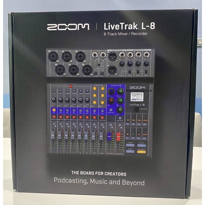 Zoom LiveTrack L-8 Digital Mixer/Recorder/LiveTrak L8สินค้าใหม่รับประกัน1ปีศูนย์ไทย  Shopee Thailand