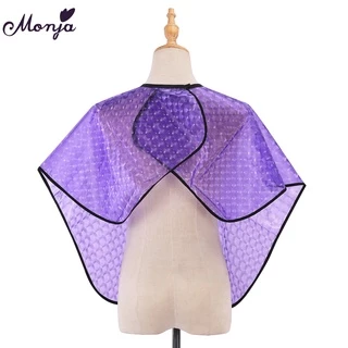 Monja ผ้าคลุมตัดผม PVC แบบมืออาชีพ สําหรับผู้ใหญ่ ร้านตัดผม DIY hairdressing cape dyeing protect