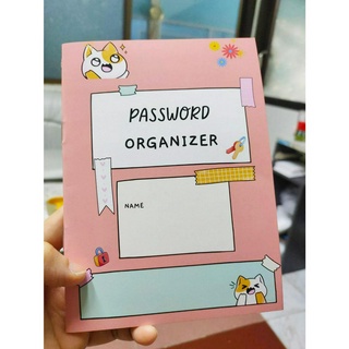 PASSWORD ORGANIZER สมุดจดรหัสพาสเวอร์ด 13*17.5 ซม ขนาดกระทัดรัด สวยงาม PASSWORD BOOK ราคาถูก