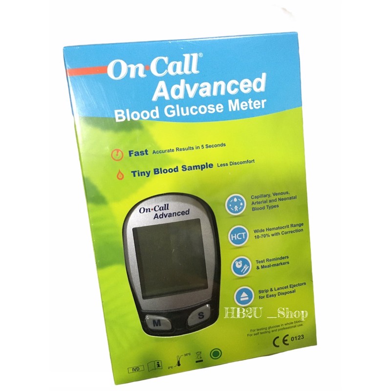 On call Advanced Blood Glucose Meter เครื่องตรวจวัดระดับน้ำตาล *เครื่องเปล่า*(มีราคาส่ง)แถมฟรีปากกาเจาะมูลค่า 250 บาท