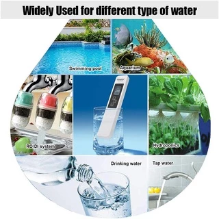 Kiprun เครื่องทดสอบคุณภาพน้ําดิจิทัล แบบพกพา 3 In1 TDS Temp EC 0-9990ppm ​เครื่องมือวัดความบริสุทธิ์ของน้ํา