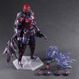 ss-toys โมเดลSuperhero Variant Piay Arts Magneto Action Figure งานละเอียด สวยมาก ขยับได้ เปลี่ยนหน้าได้สูง28ซม.