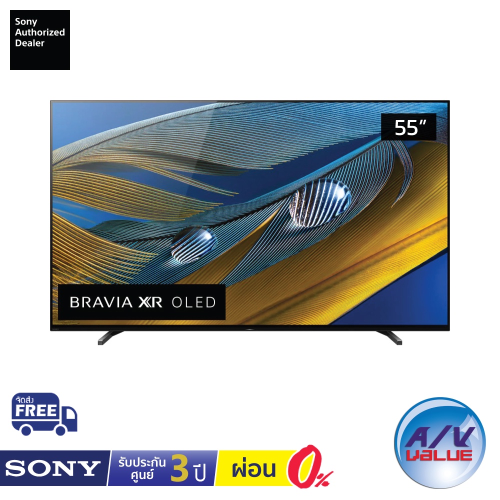 Sony Bravia OLED 4K TV รุ่น XR-55A80J ขนาด 55 นิ้ว A80J Series ( 55A80J ) ** ผ่อน 0% **