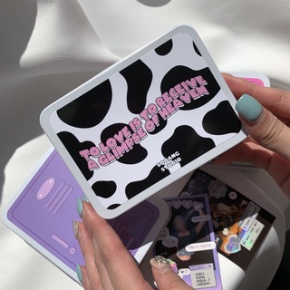 [SOOANG STUDIO] COW patterned mini tin case(box)/CUTE tin case/Mini locker/Photocard Storage